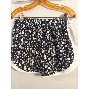 Nike Dri Fit Medium M Racer Shorts Black floral print Tempo Daisies